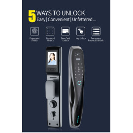 5-Way Digital Door Lock – With Door View Camera & Doorbell