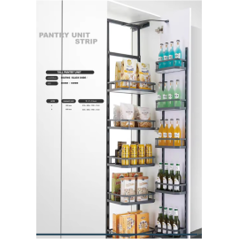 Kitchen Strip Pantry Unit for Modular Kitchen – 12 Basket (6+6)