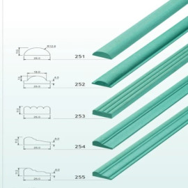 HDHMR Exterior Grade Moulding Center Design 8ft – Paintable Wall Decor