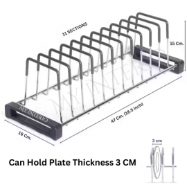 Tandem Basket Cup & Saucers, Plate ,Thali Rack with PVC cover 