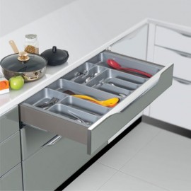 Ozone Slim Drawer Box 400mm – Anthgrey, Up to 35kg Load Capacity