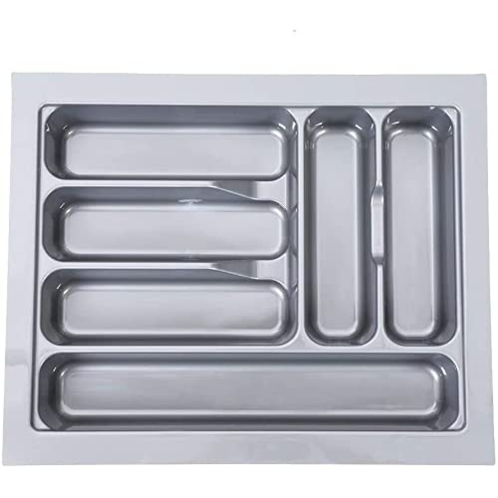Tandem PVC Cutlery Tray For Kitchen Drawer/Cutlery Storage Organizer Tray For Modular Kitchen Basket 
