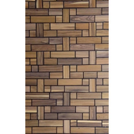 Decorative 3-D wall panel Natural veneer 8X4 