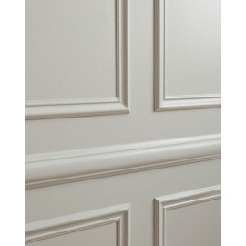 PVC Wall Moulding Strip 8ft – Charcoal, Paintable & Easy to Install