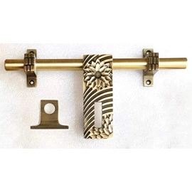My Interio Brass Finish Door Accessories Kit (Anti..