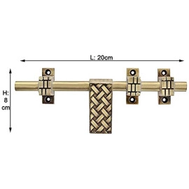 Brass Finish Door Accessories Kit (Antique Finish, 6-Pieces)