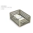 Aluminum Kitchen Basket Plain  4 inches