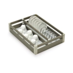  Aluminum Kitchen Basket Cup and Saucer 4 Inches 