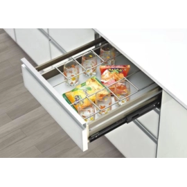 Aluminum Kitchen Basket Glass 4 inches