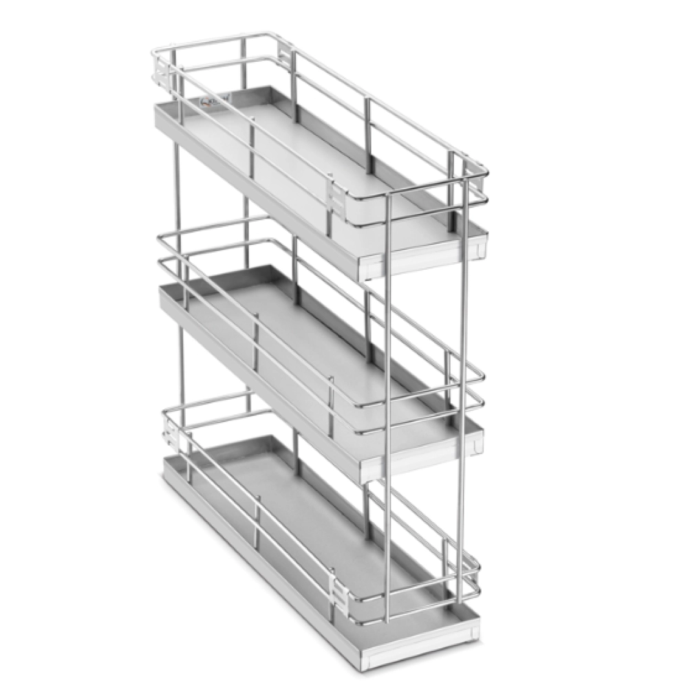 SS kitchen Basket 3 shelf pull out 21 Inches 