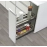Aluminium modular Kitchen Double Pullout  17 inches
