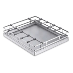 SS 304 Luxury square Glass Kitchen Basket  4 inches